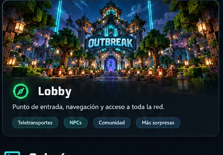 Vista conceptual del Lobby de Outbreak